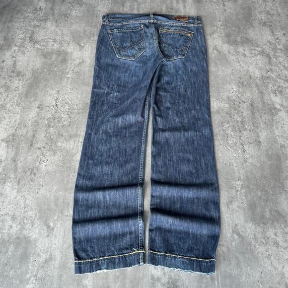 Vintage Y2K Baggy Grunge Opium Embroidered Carti Denim Jeans - Picture 1 of 4